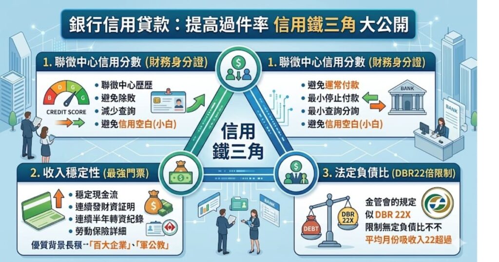 一般人最常申請，但並非「最容易過」：信用貸款 
